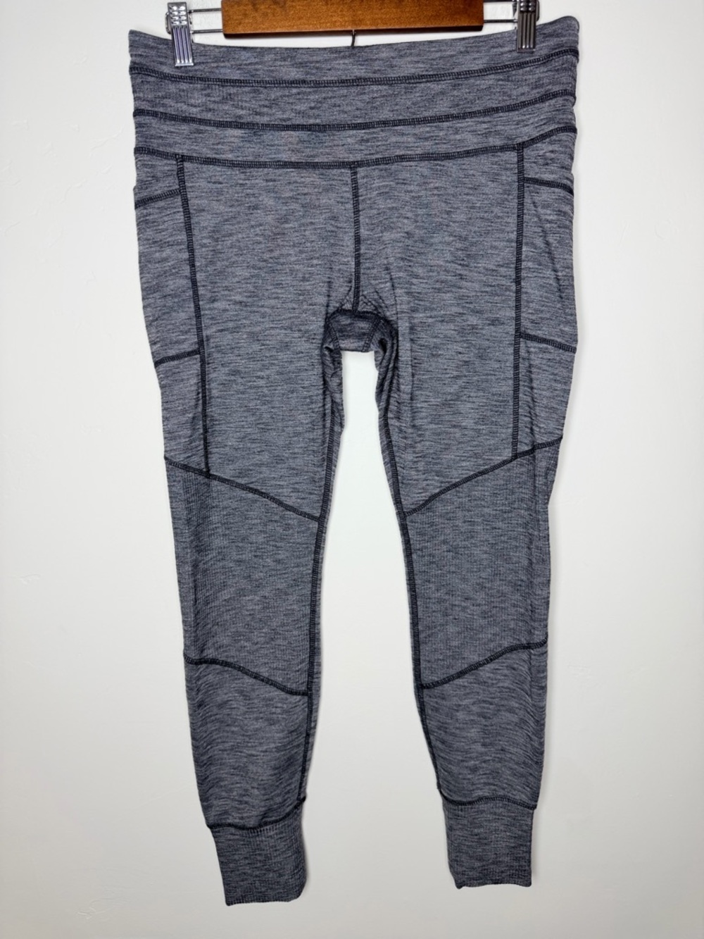 Athleta Excursion Leggings Womens Heather Gray Workout Athleisure Large Petite